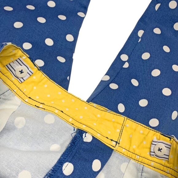 Mini Boden Blue with White Polka Crop Pants Girls Size‎ 13 Y - Picture 9 of 12